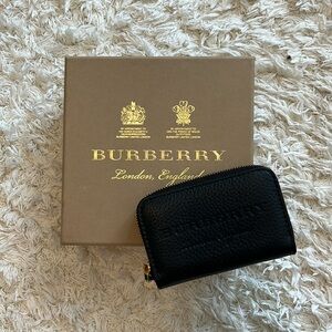 NEW Burberry Leather Coin/Card Case